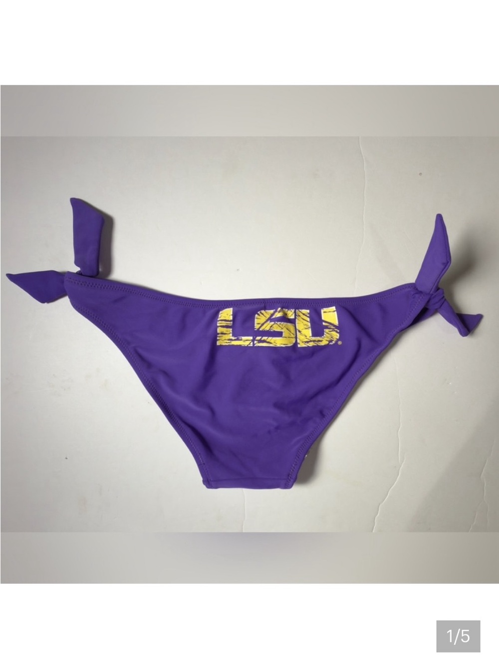 LSU bikini bottom w/ties on either side NWT Women's size small | k